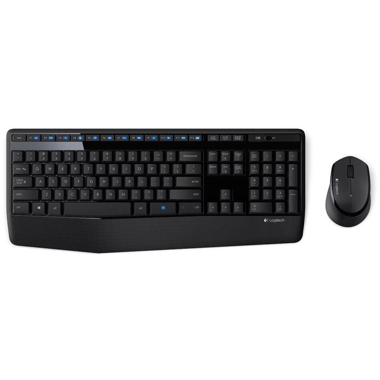 Set tastiera wireless full-size Logitech MK345 + mouse ottico wireless da 2,4 GHz 1000 DPI con ricevitore nano, Logitech MK345 Set tastiera wireless full-size Logitech MK345 + mouse ottico wireless da 2,4 GHz 1000 DPI con ricevitore nano, Logitech MK345